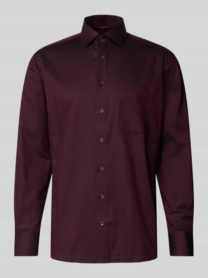 Eterna Modern fit zakelijk overhemd met kentkraag