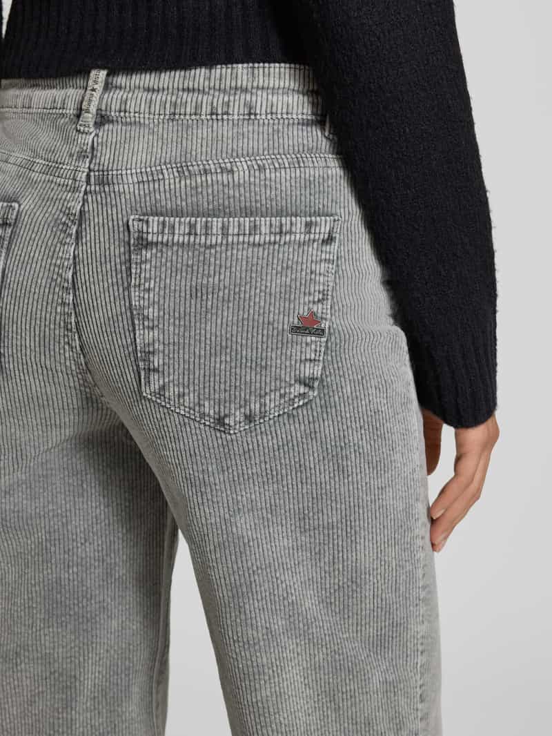 Buena Vista Wide leg corduroy broek met steekzakken
