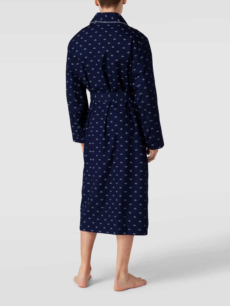 Badjas met all-over labelmotief, model 'Terry' Polo Ralph Lauren Underwear