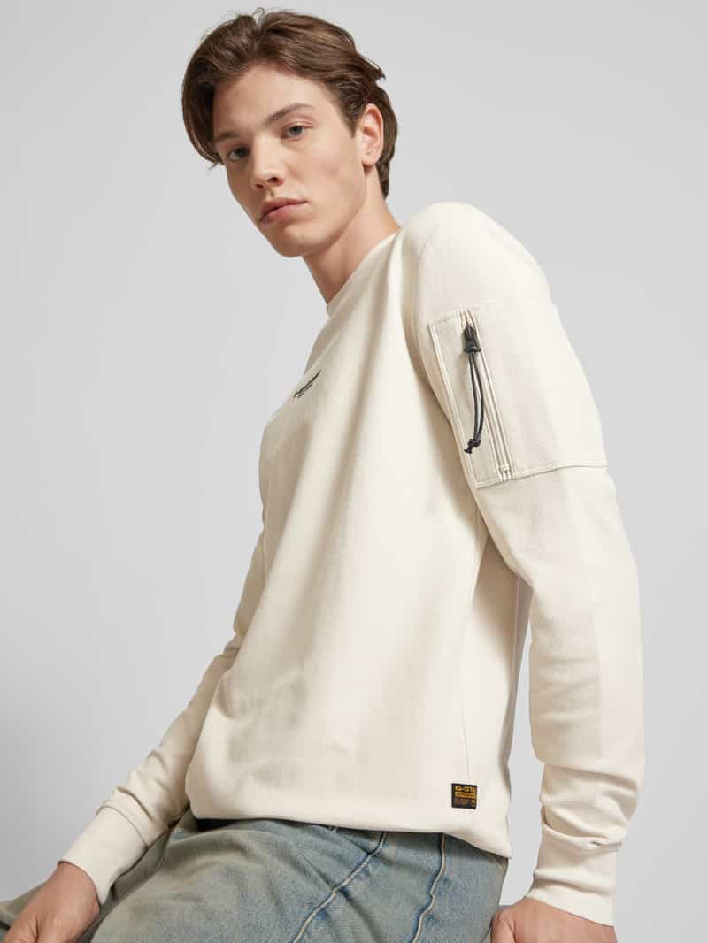 G-Star Raw Gebreide pullover met labelopschrift model 'tweeter'