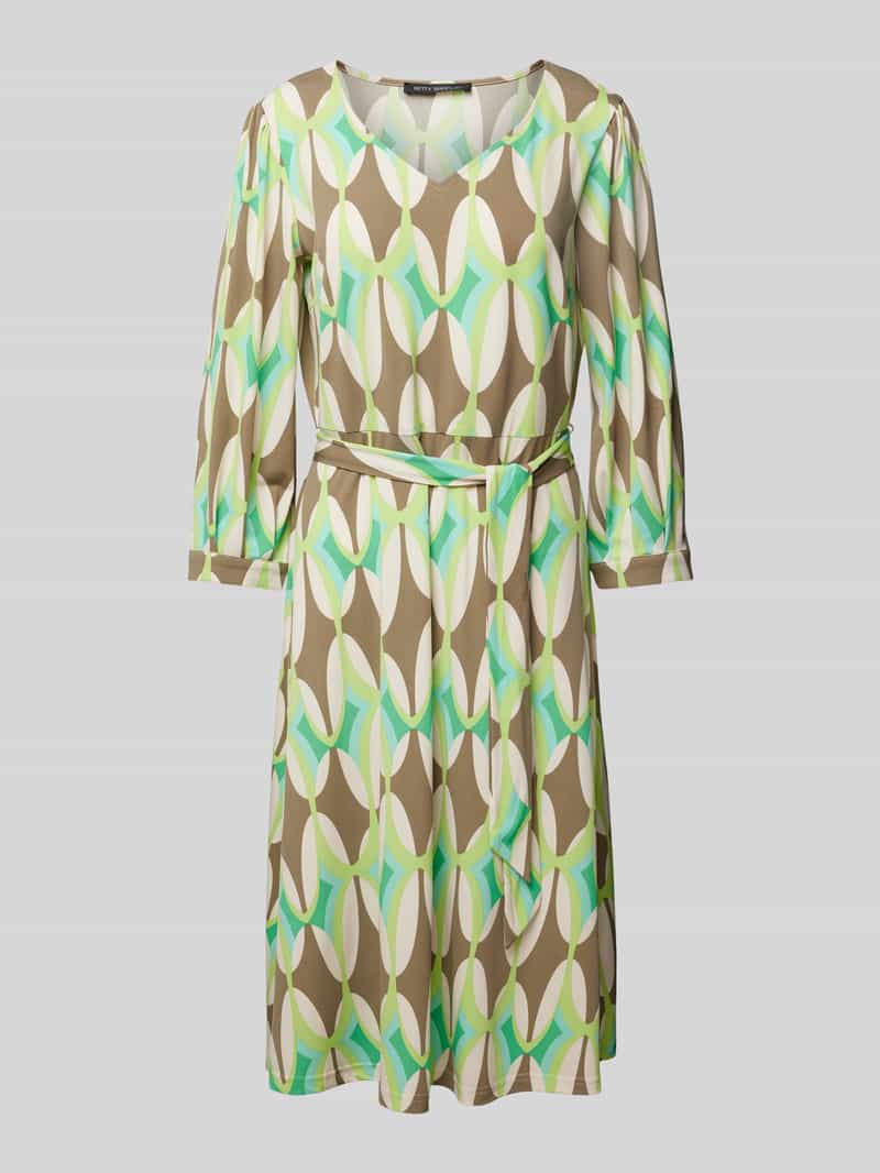 Betty Barclay Midi-jurk met strikceintuur