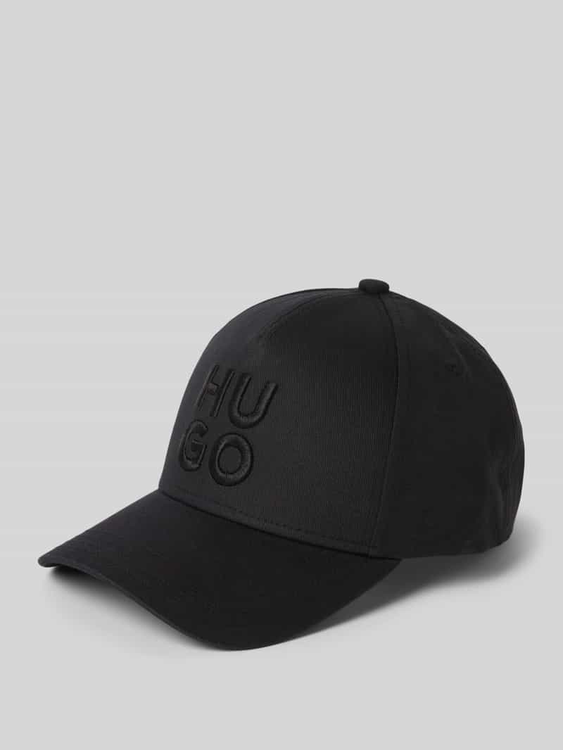 HUGO Aansluitende pet Jude-Stacked met 3d logo borduursel, verstelbare sluiting, unisex