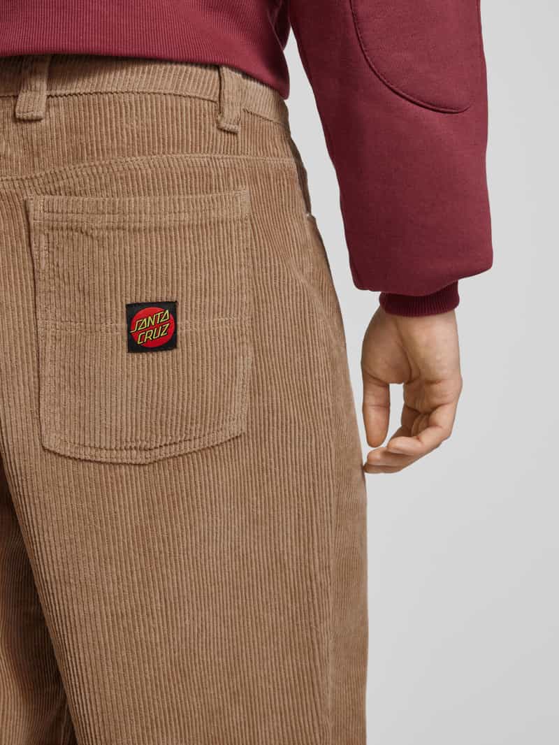 Santa Cruz Baggy fit corduroy broek in 5-pocketmodel