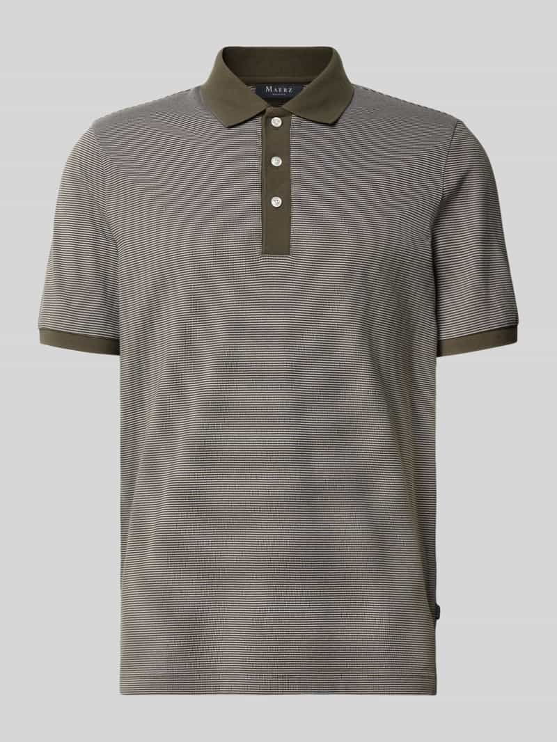 maerz muenchen Slim fit poloshirt met structuurmotief
