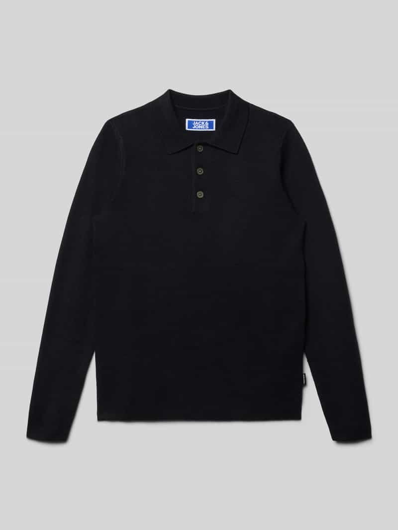 jack & jones Regular fit poloshirt in gebreide look model 'Bradfort'