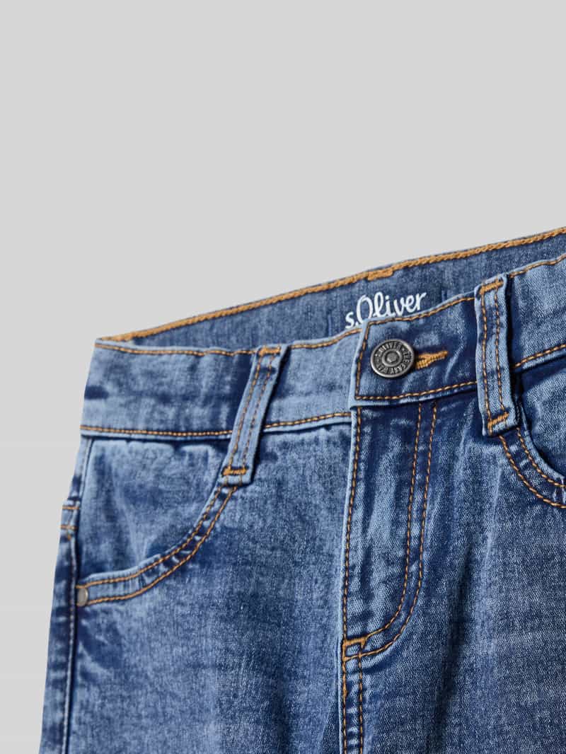 s.Oliver RED LABEL Slim fit jeans van katoenmix