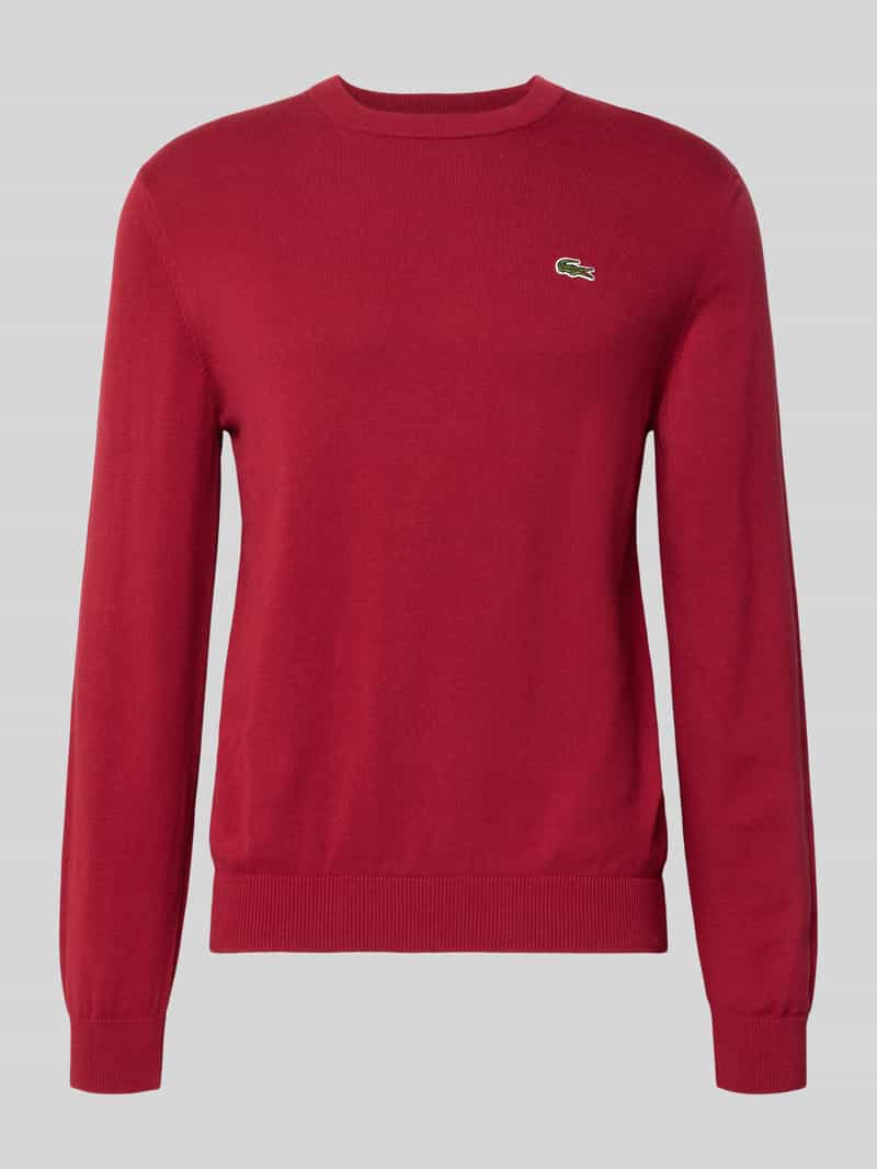 Lacoste Regular fit gebreide pullover van katoenmix