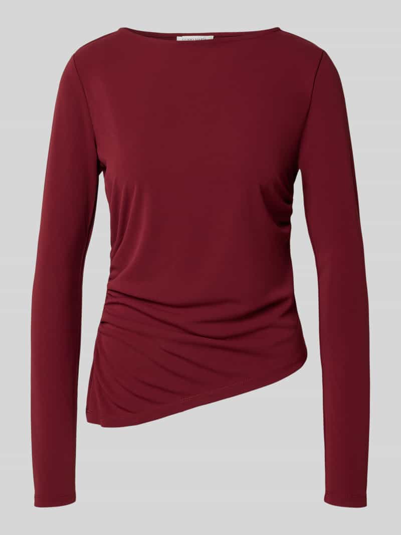 GUIDO MARIA KRETSCHMER WOMAN Regular fit shirt met lange mouwen in geplooide look model 'Hellen'