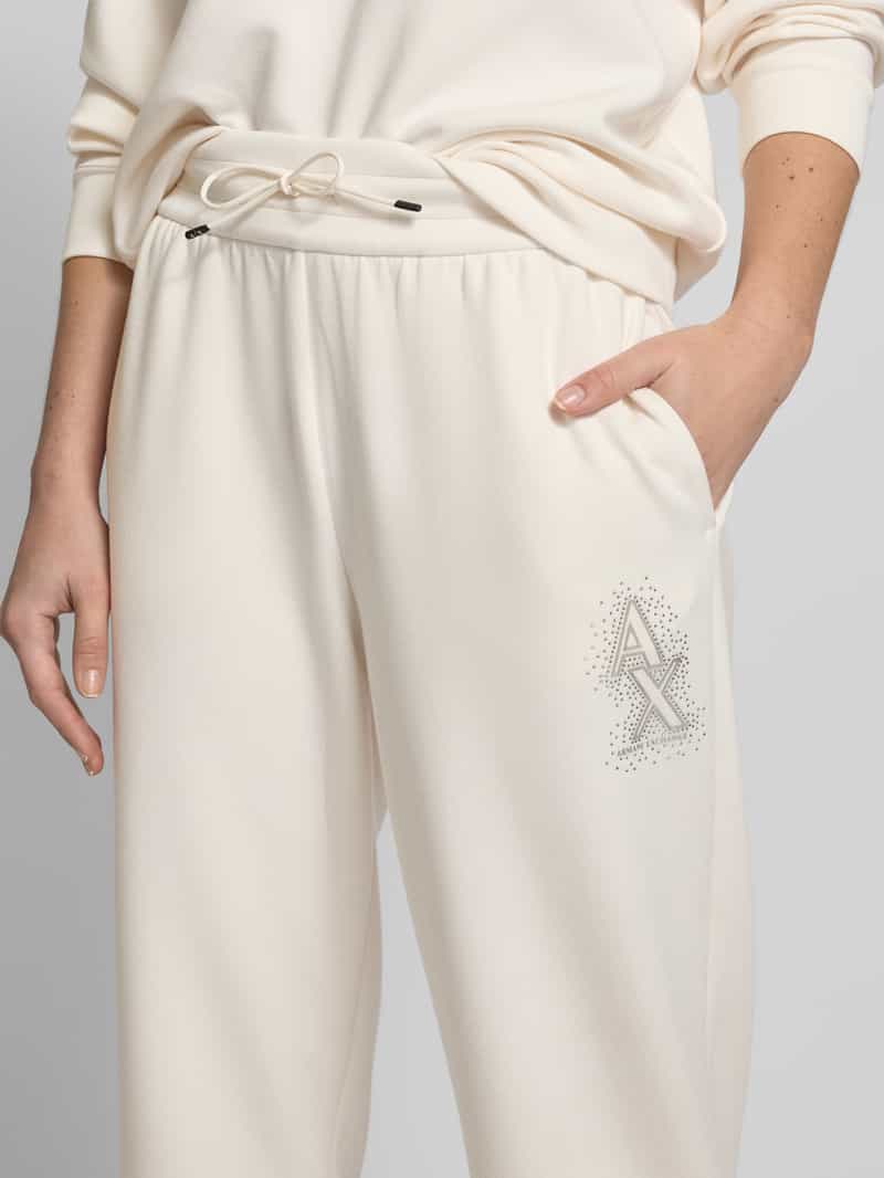 Armani Exchange Sweatpants met labeldetail