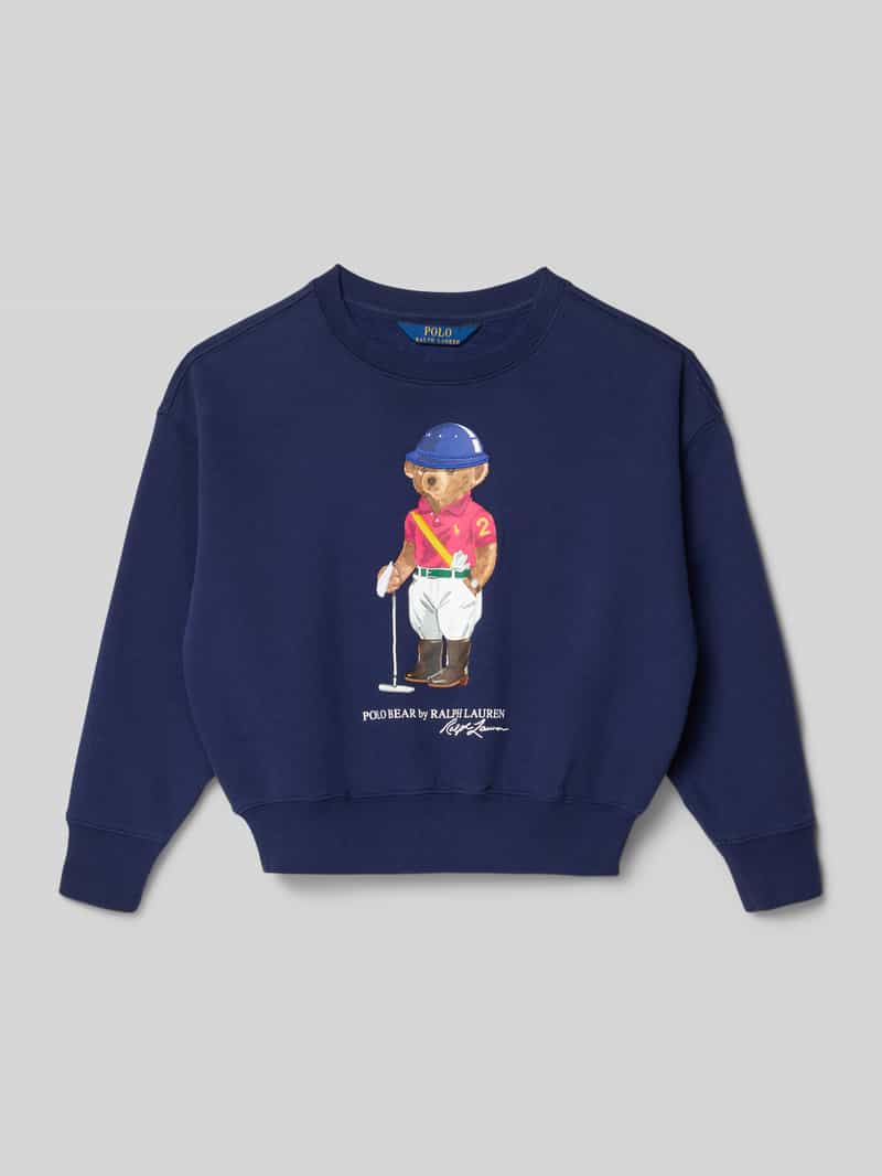 sweatshirt met labelprint