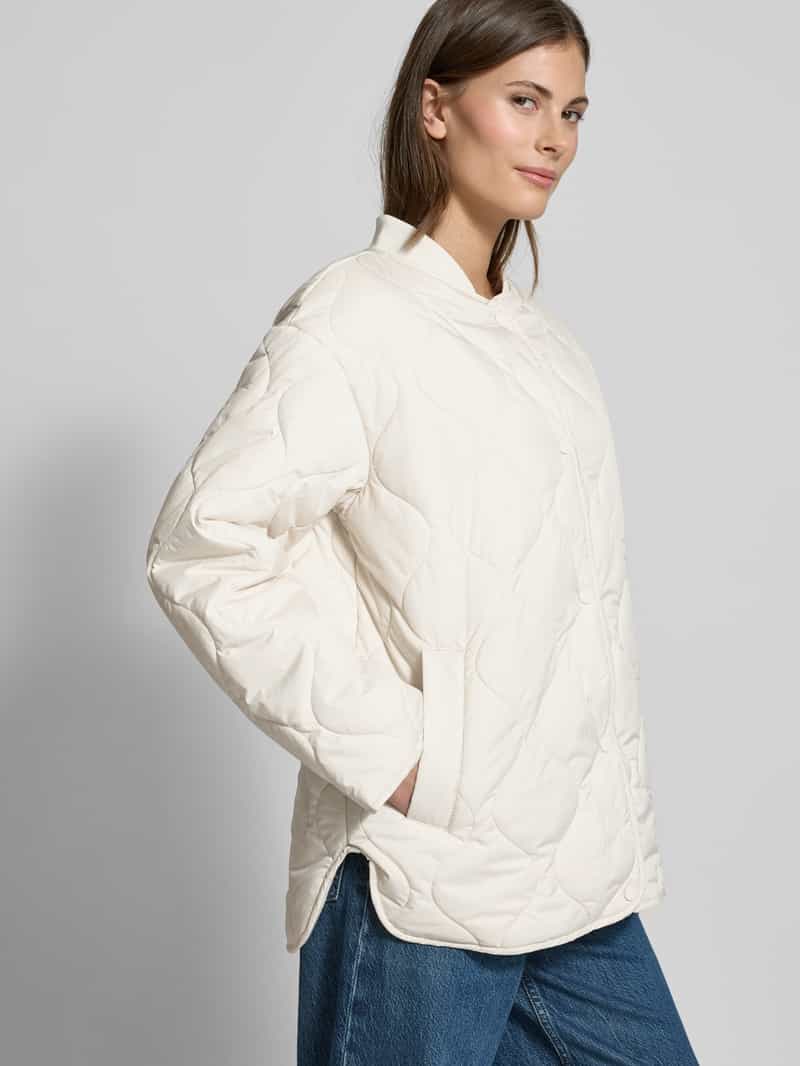 s.Oliver RED LABEL Relaxed fit gewatteerd jack met drukknoopsluiting