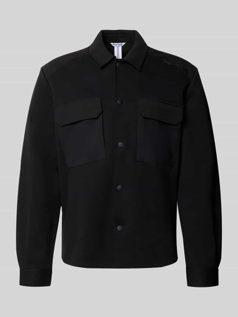 Antony Morato Regular fit overhemdjack van katoenmix met borstzakken