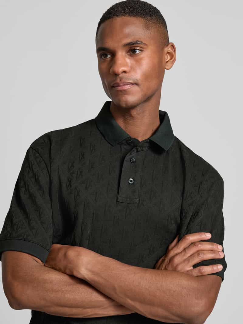 Armani Exchange Poloshirt met labeldetails