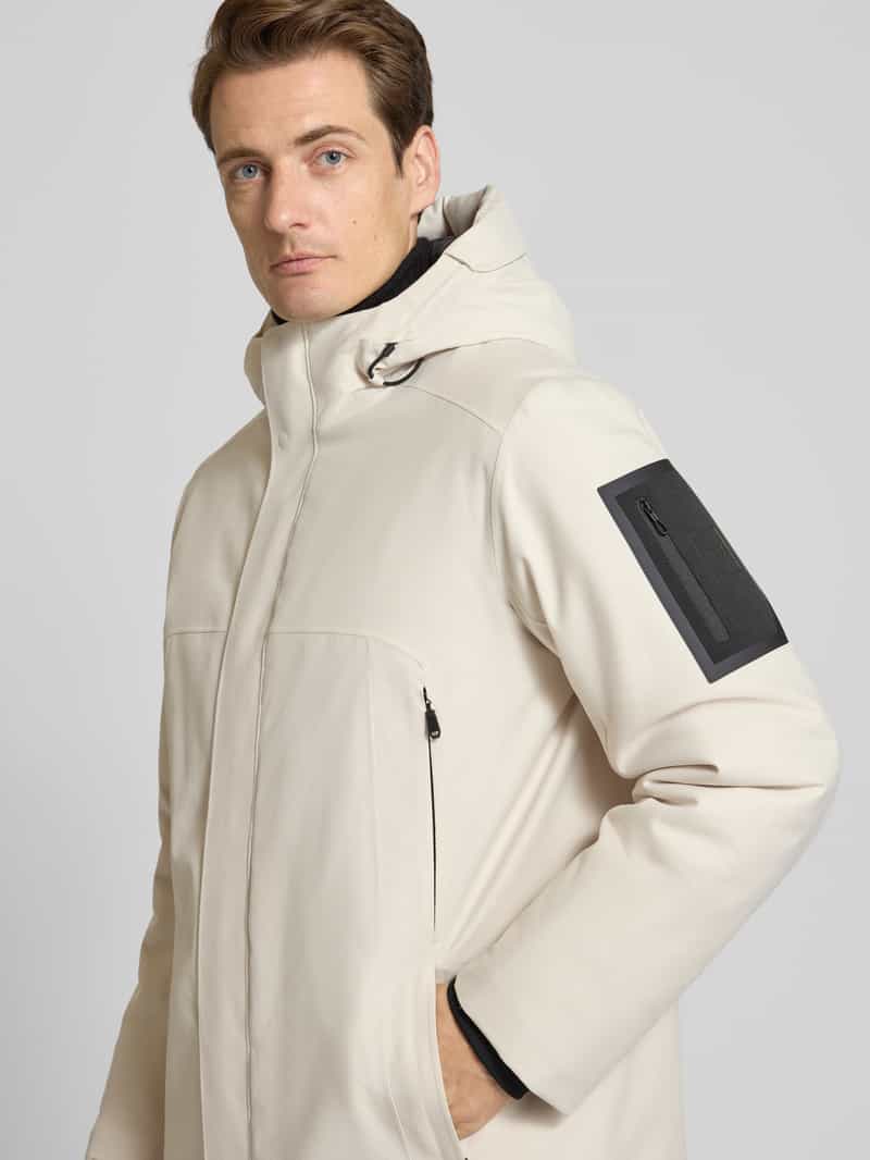 BOSS Green Regular fit parka van waterdicht materiaal model 'HEXATECH'