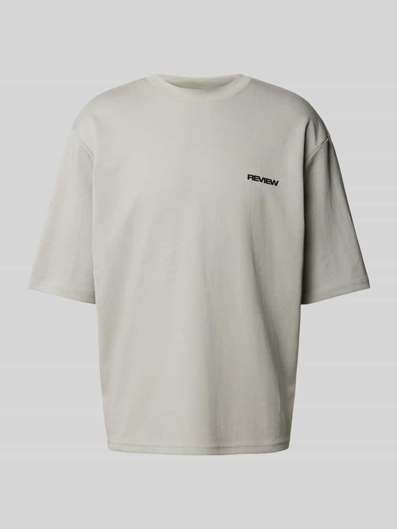 T-shirt met labeldetail REVIEW