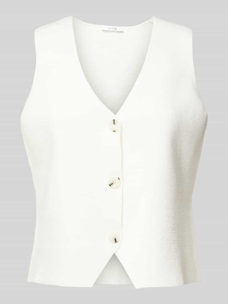 Opus Gilet in gebreide look model 'Difora'