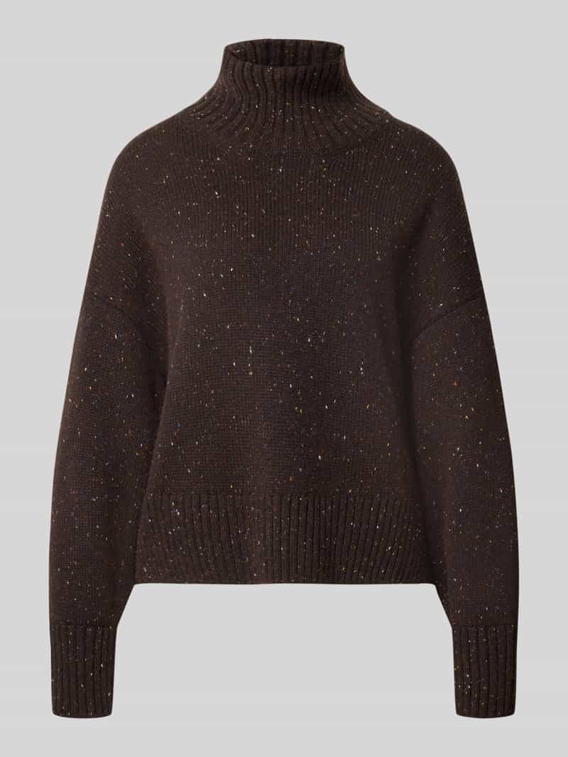LANIUS relaxed fit pullover van scheerwolmix in tricotlook