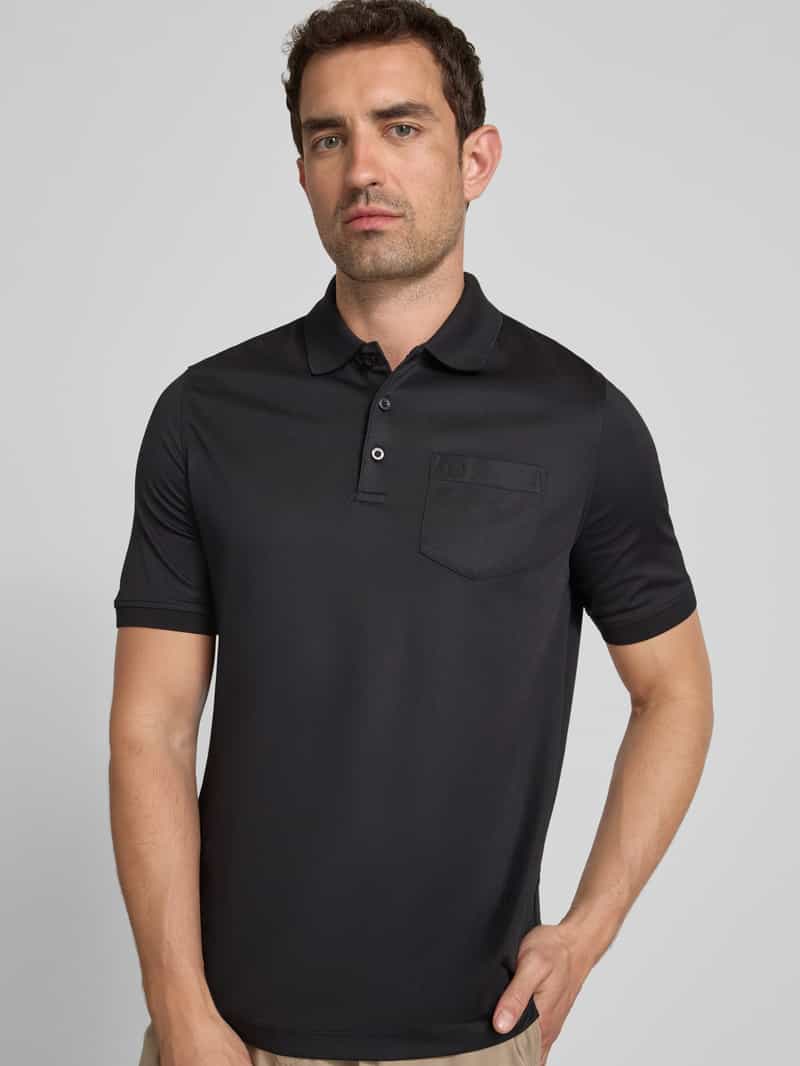 Bugatti Poloshirt met borstzak