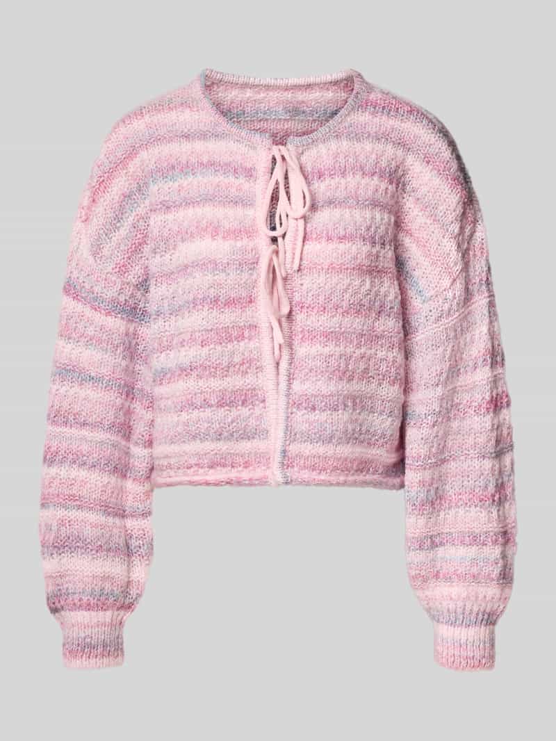 relaxed fit gebreid jack met bindceintuur