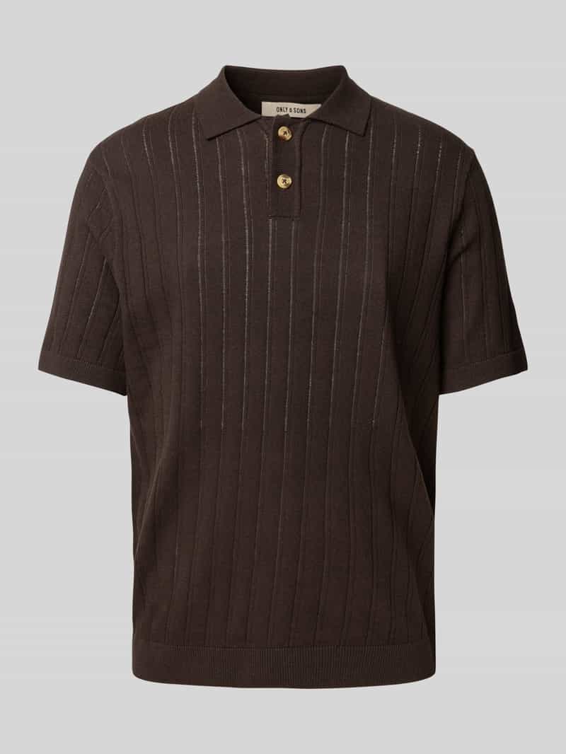 Only & Sons Regular fit poloshirt met structuurmotief model 'KENT LIFE'