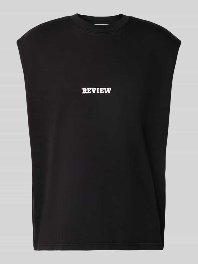 REVIEW Tanktop met labelprint