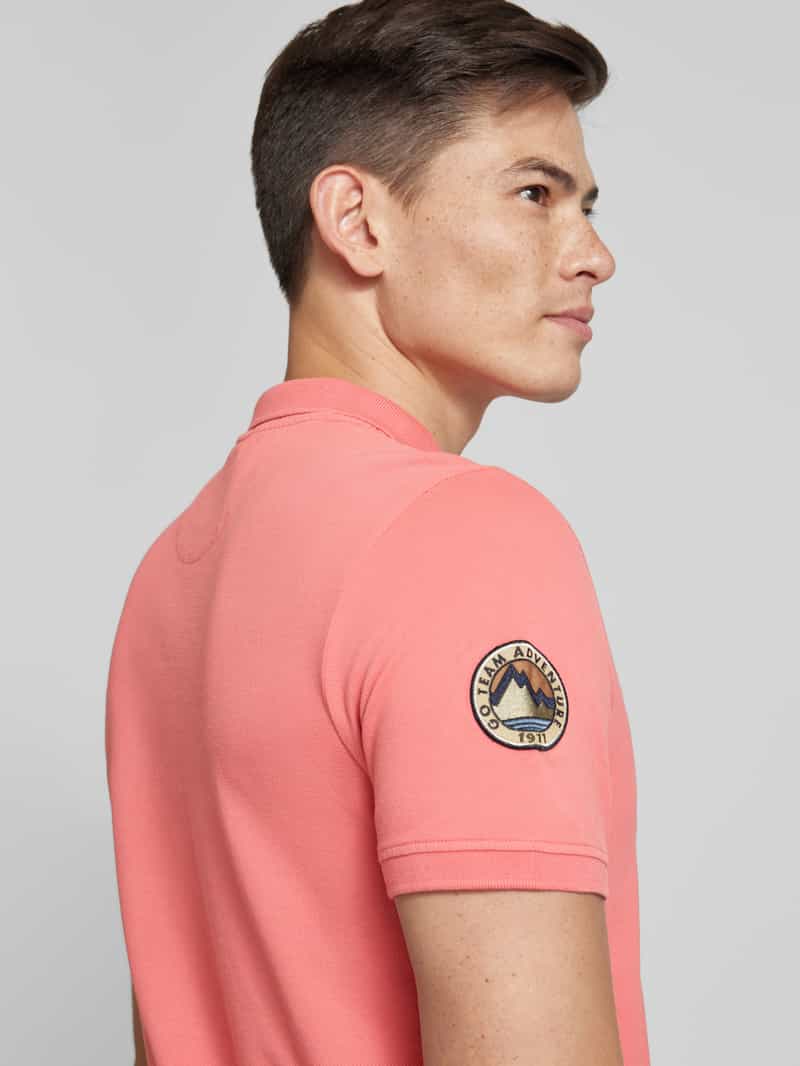camel active Poloshirt met labelstitching