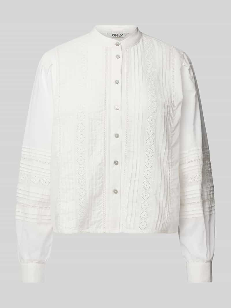 Only Relaxed fit blouse met broderie anglaise, model 'SOFI'