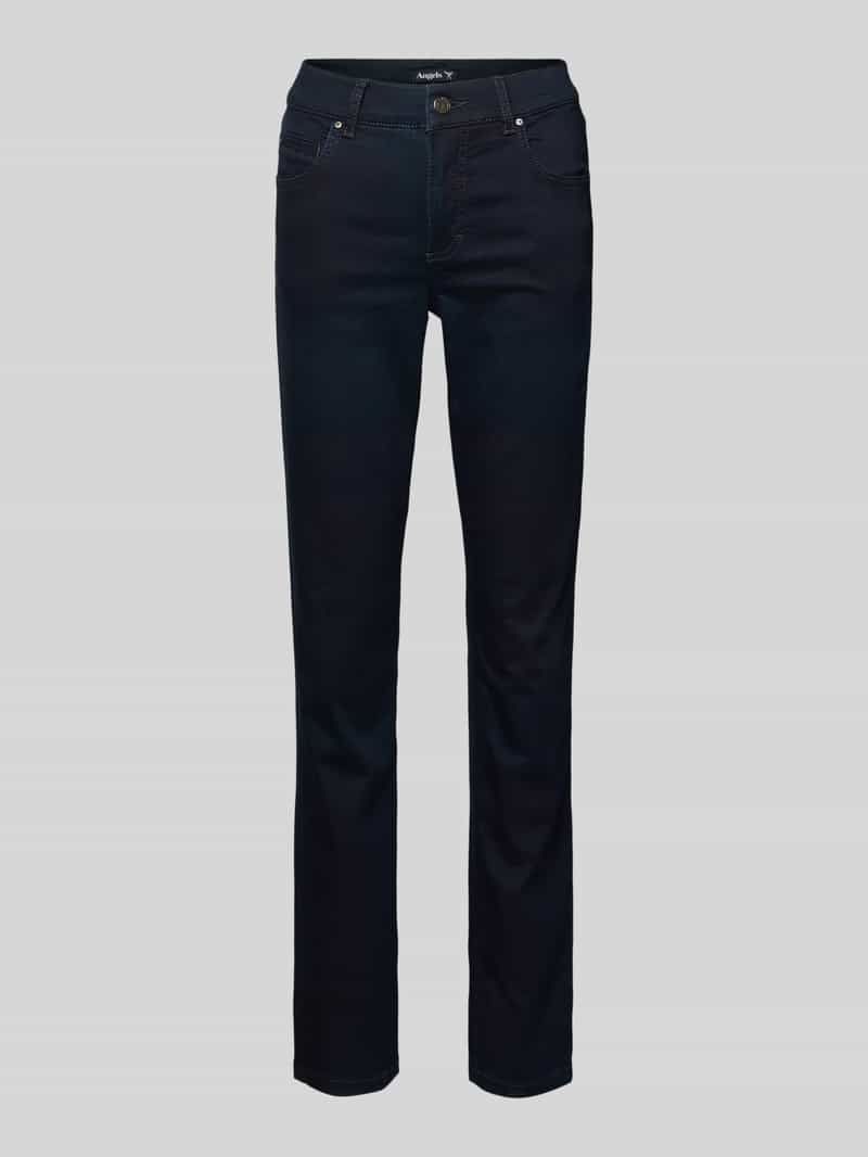 Bootcut jeans met contrasterende stiksels model 'CICI'