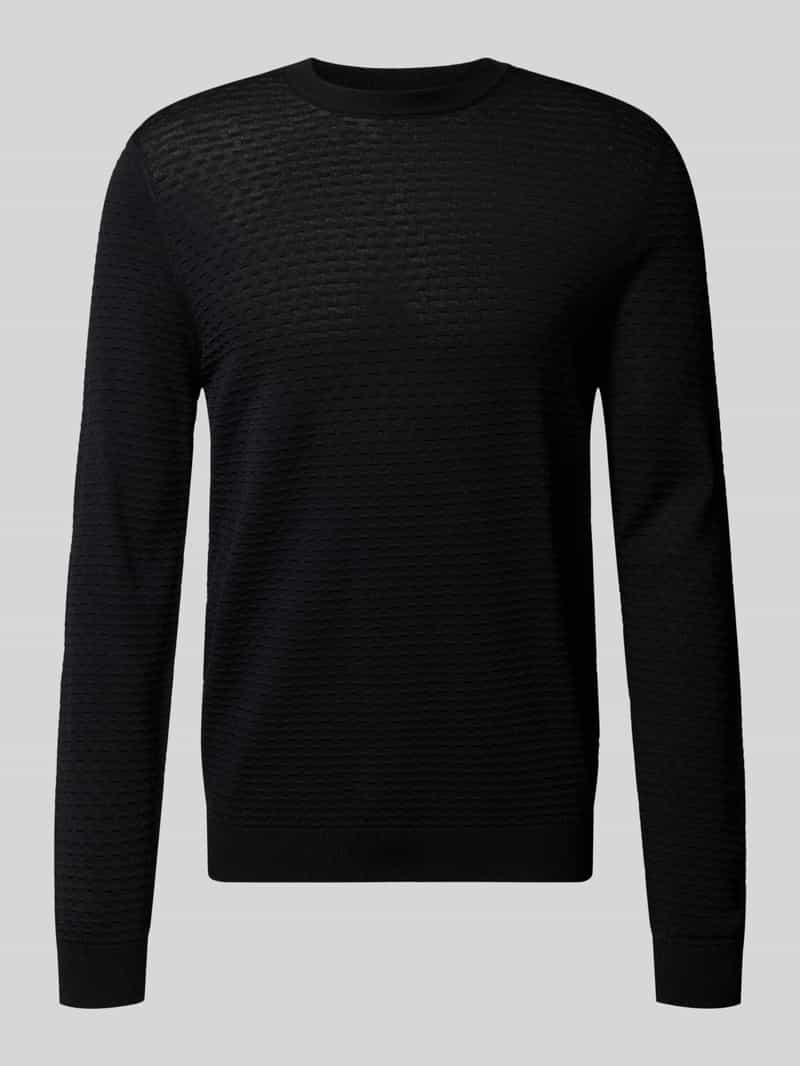 Antony Morato Slim fit pullover van viscosemix met structuurmotief