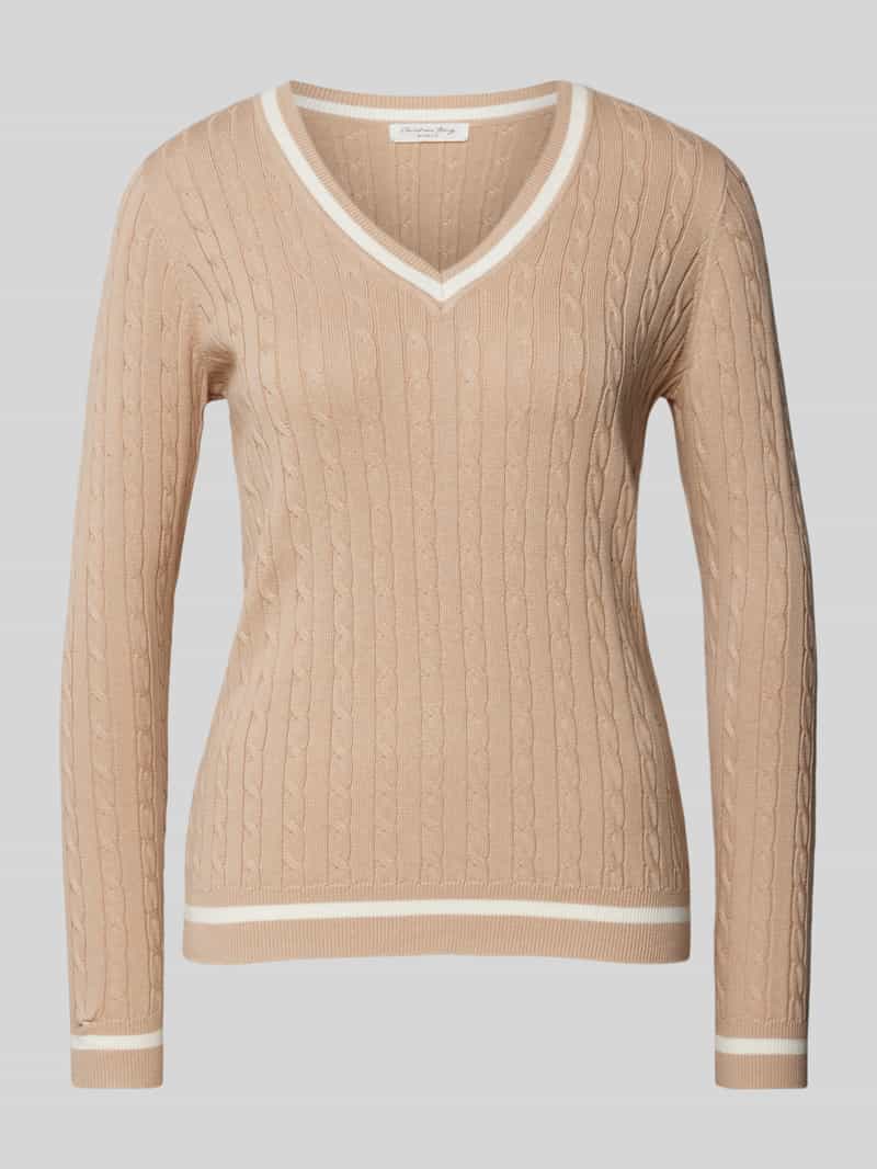 Christian Berg Woman Gebreide pullover met ribboorden