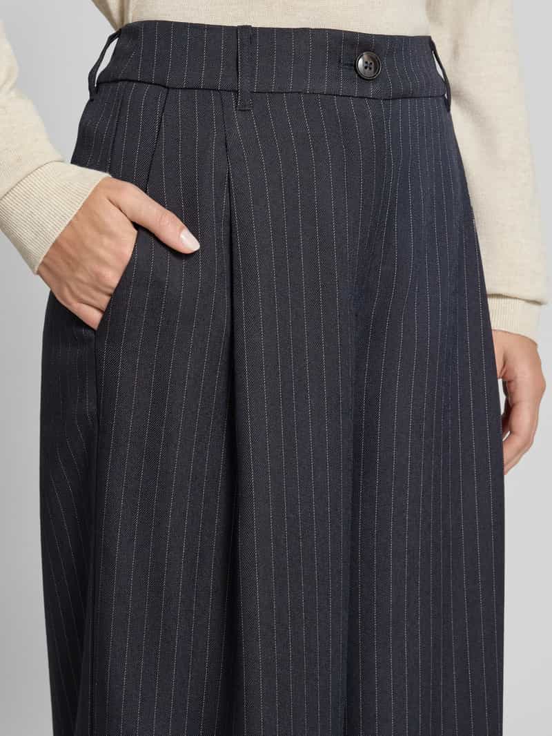 Essentiel Antwerp Wide leg bandplooibroek met viscose model 'INVEST'