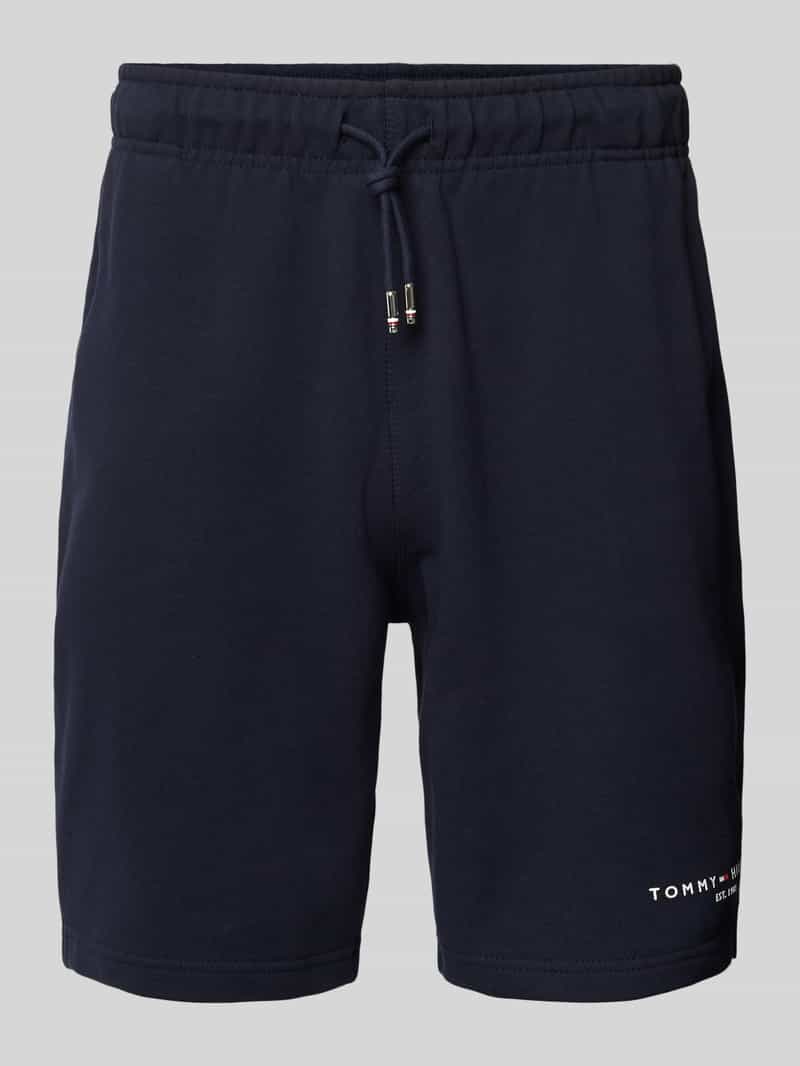 Tommy Hilfiger Regular fit sweatshorts met labelprint