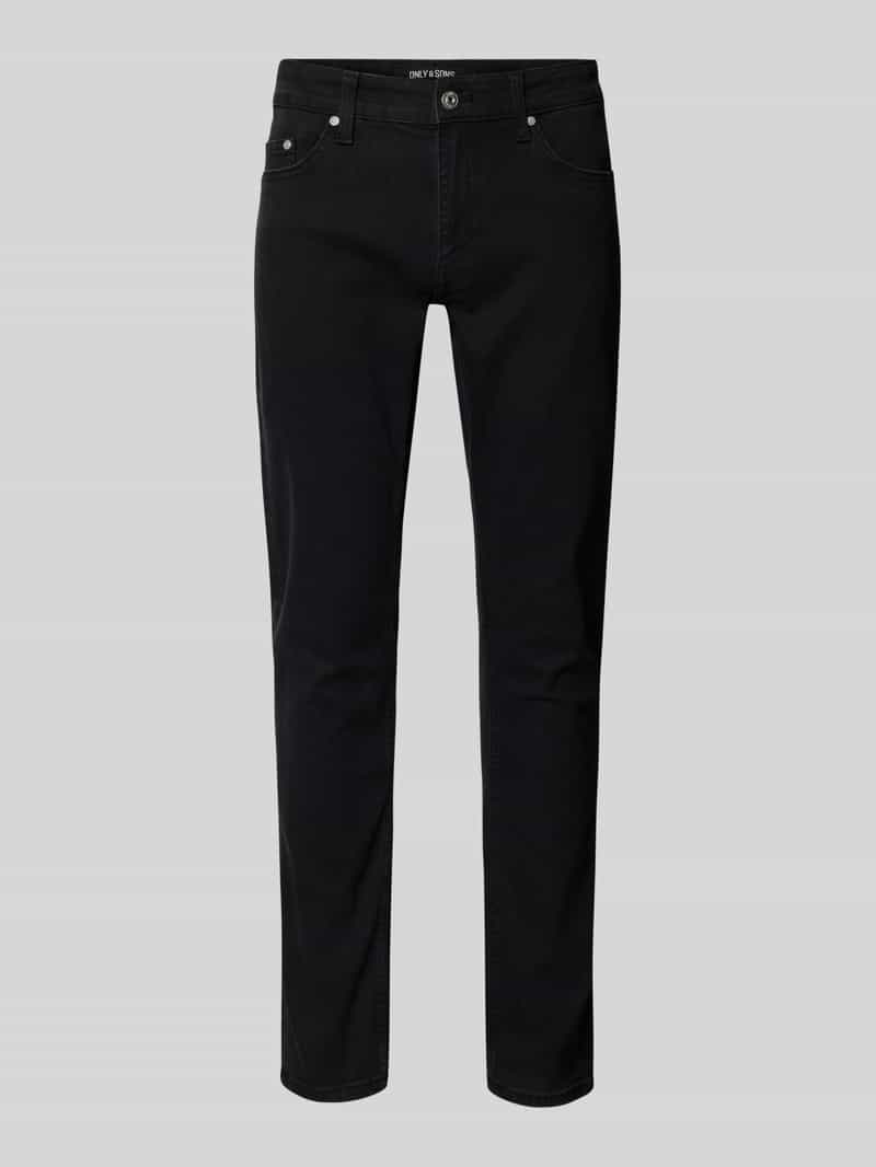 Slim fit jeans van katoenmix model 'LOOM'