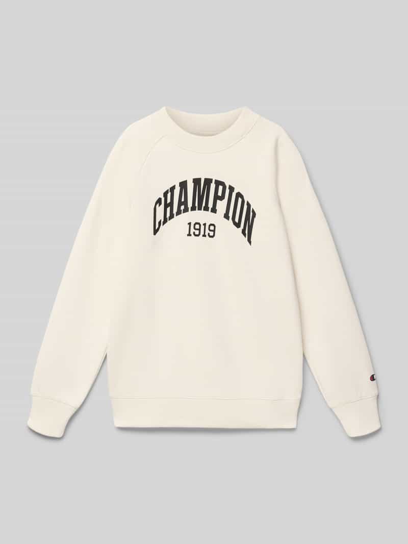 Champion Sweatshirt met labelprint model 'COLLEGE'