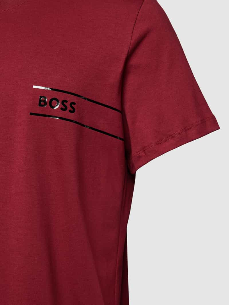 Boss T-shirt met labelprint