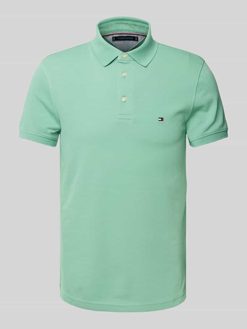 Tommy Hilfiger Slim fit poloshirt met logostitching model '1985'