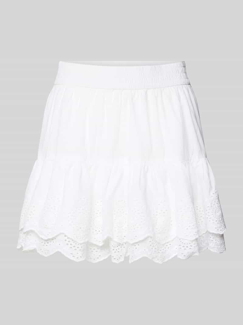 Review Minirok met broderie anglaise en elastische band