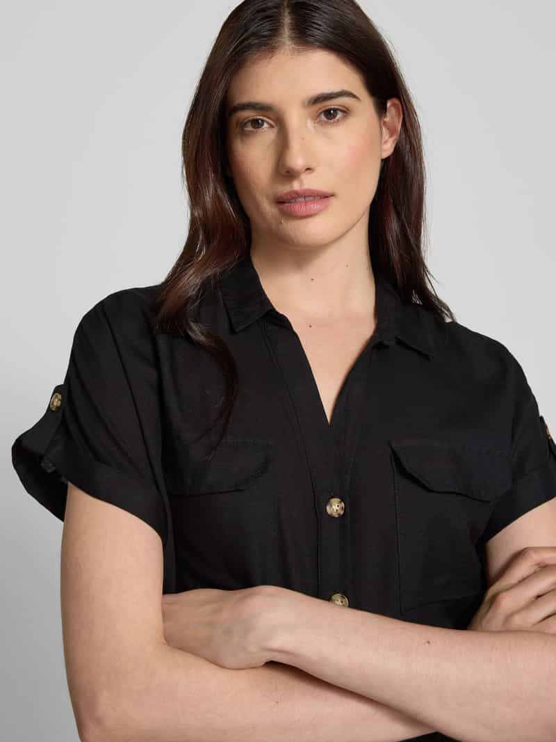 Vero Moda Regular fit overhemdblouse met borstzakken model 'BUMPY'