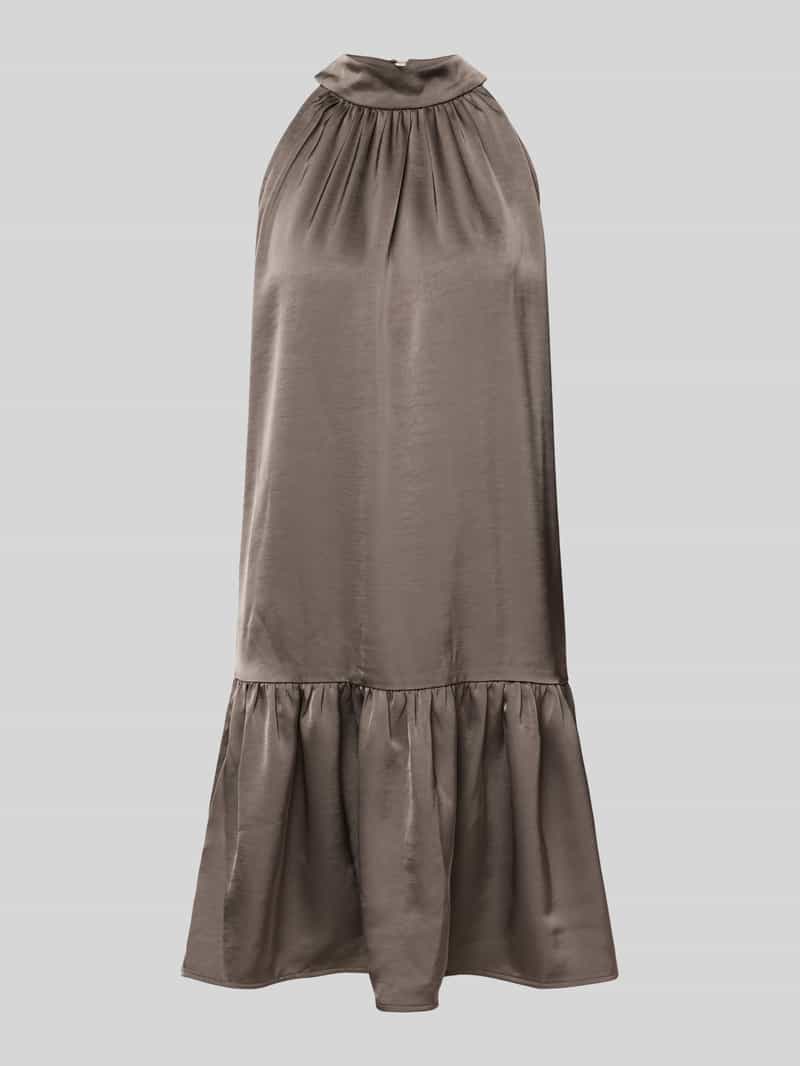 NEO NOIR Knielange jurk met volantzoom model 'Aladia Drapy'