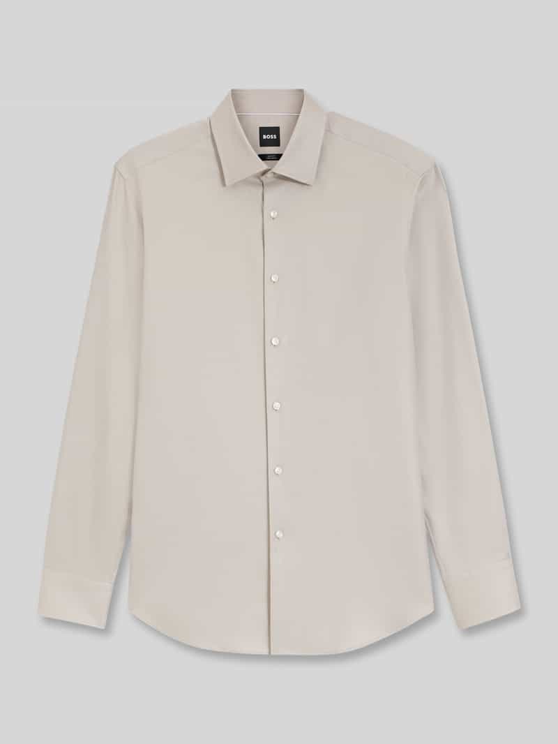 slim fit zakelijk overhemd van puur katoen model 'H-HANK-K'