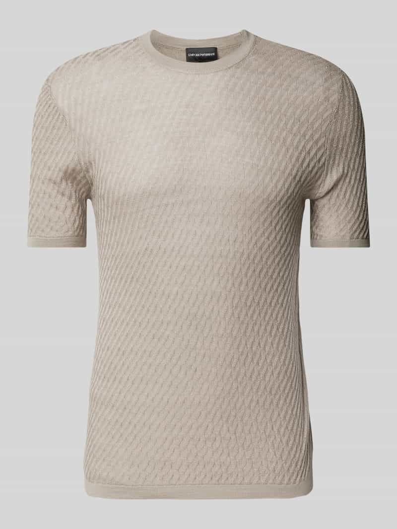 Emporio Armani T-shirt met ribboorden