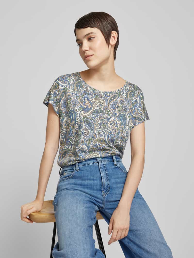 Soyaconcept T-shirt met paisleymotief model 'Felicity'