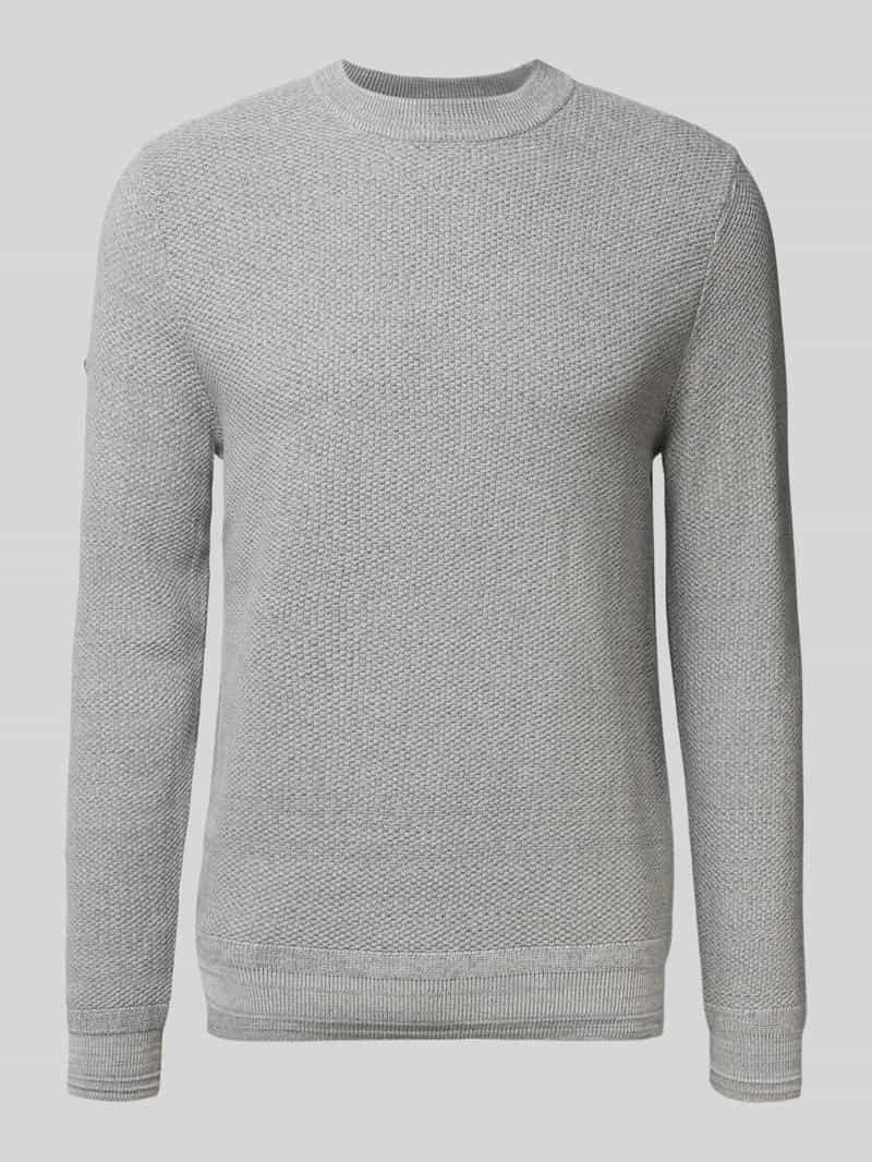 Superdry Gebreide pullover met ribboorden