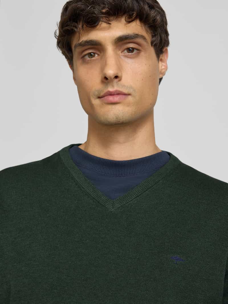 FYNCH-HATTON Gebreide pullover met logodetail