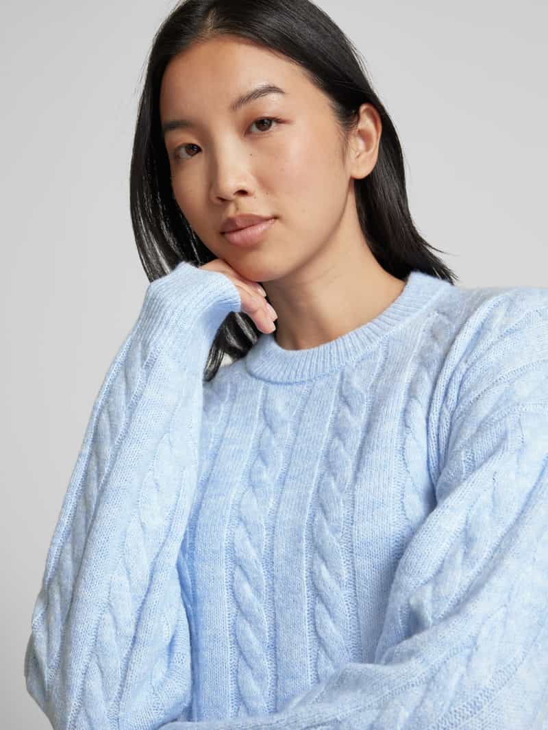 Christian Berg Woman Gebreide pullover met kabelpatroon
