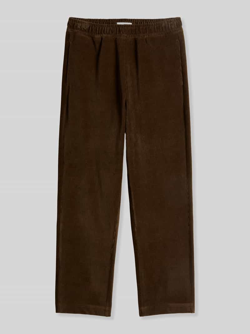 Relaxed fit corduroy broek van puur katoen