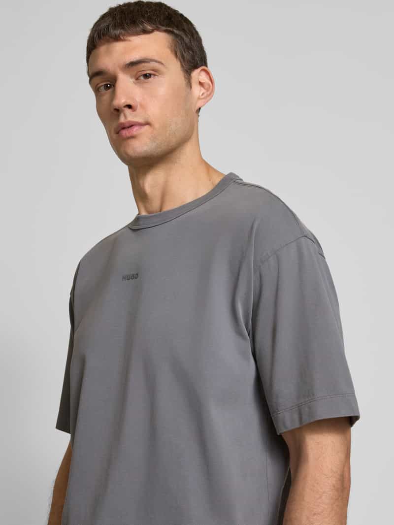 HUGO Oversized T-shirt met ronde hals model 'Docku'