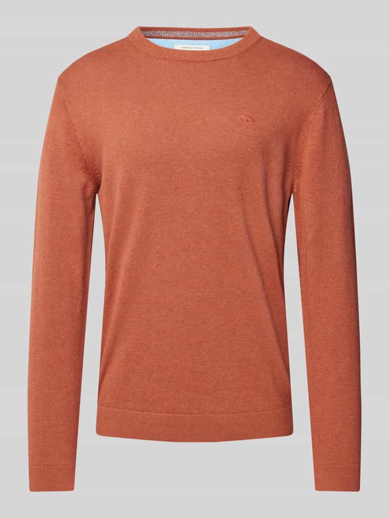 Tom Tailor Regular fit gebreide pullover van zuiver katoen