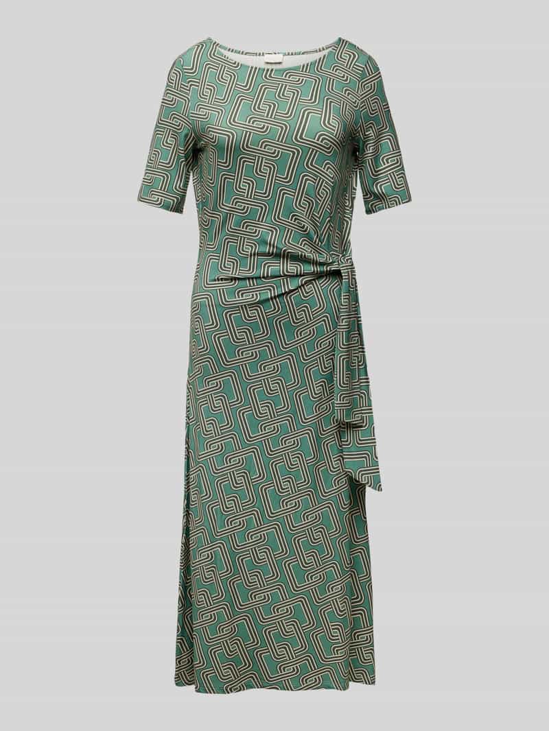 milano italy Midi-jurk met knoopdetail