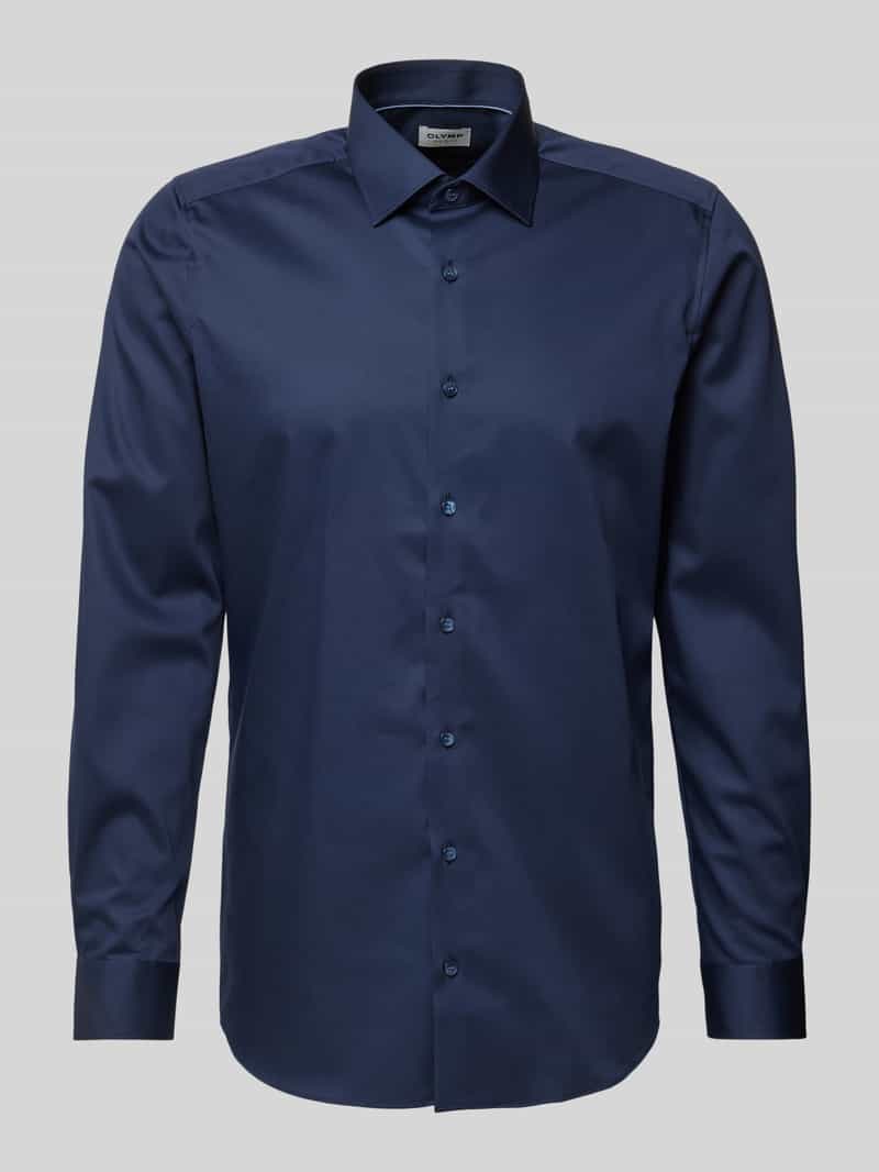 OLYMP Level Five Slim fit zakelijk overhemd met kentkraag